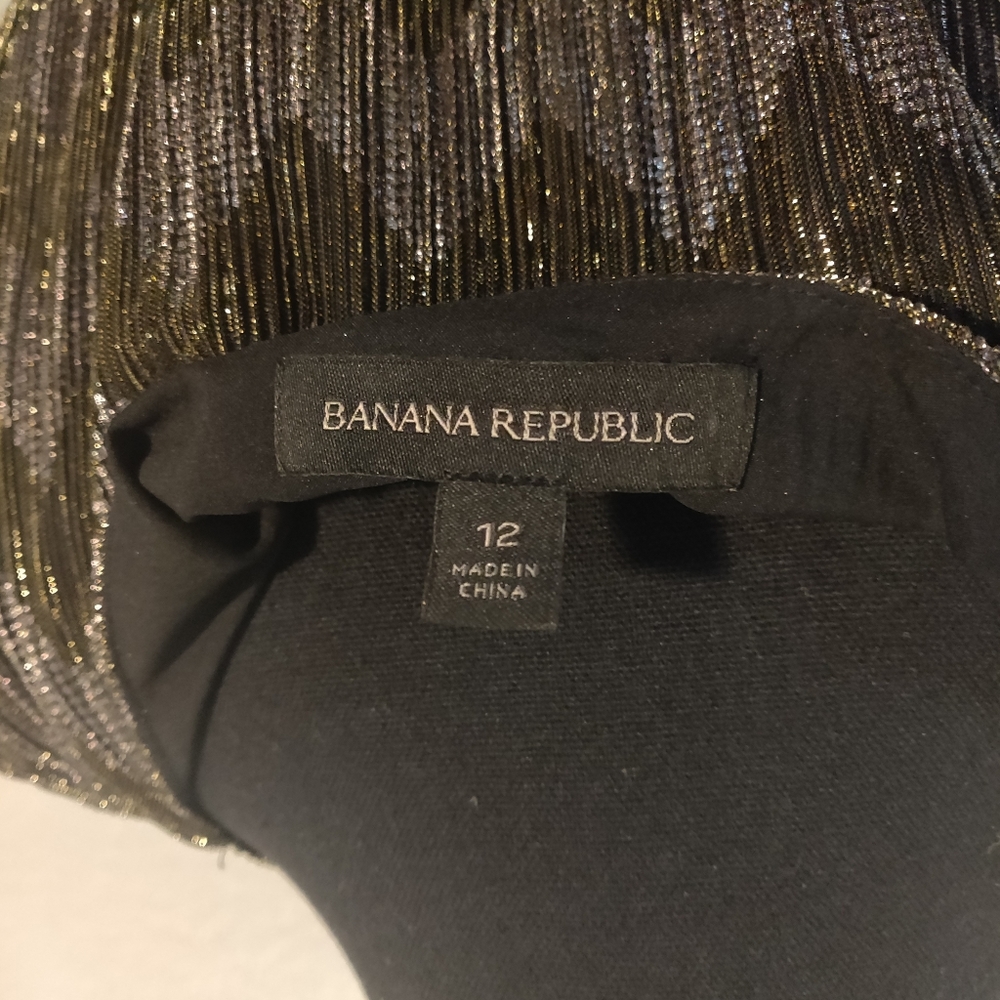 Banana Republic women's metallic cocktail dress 12 - Picture 5 of 6